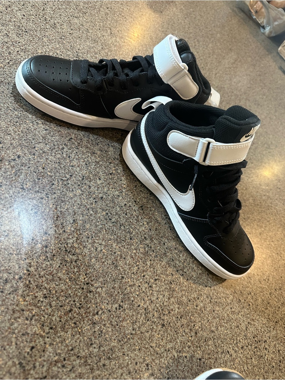 Nike Black/White High-Top Sneakers